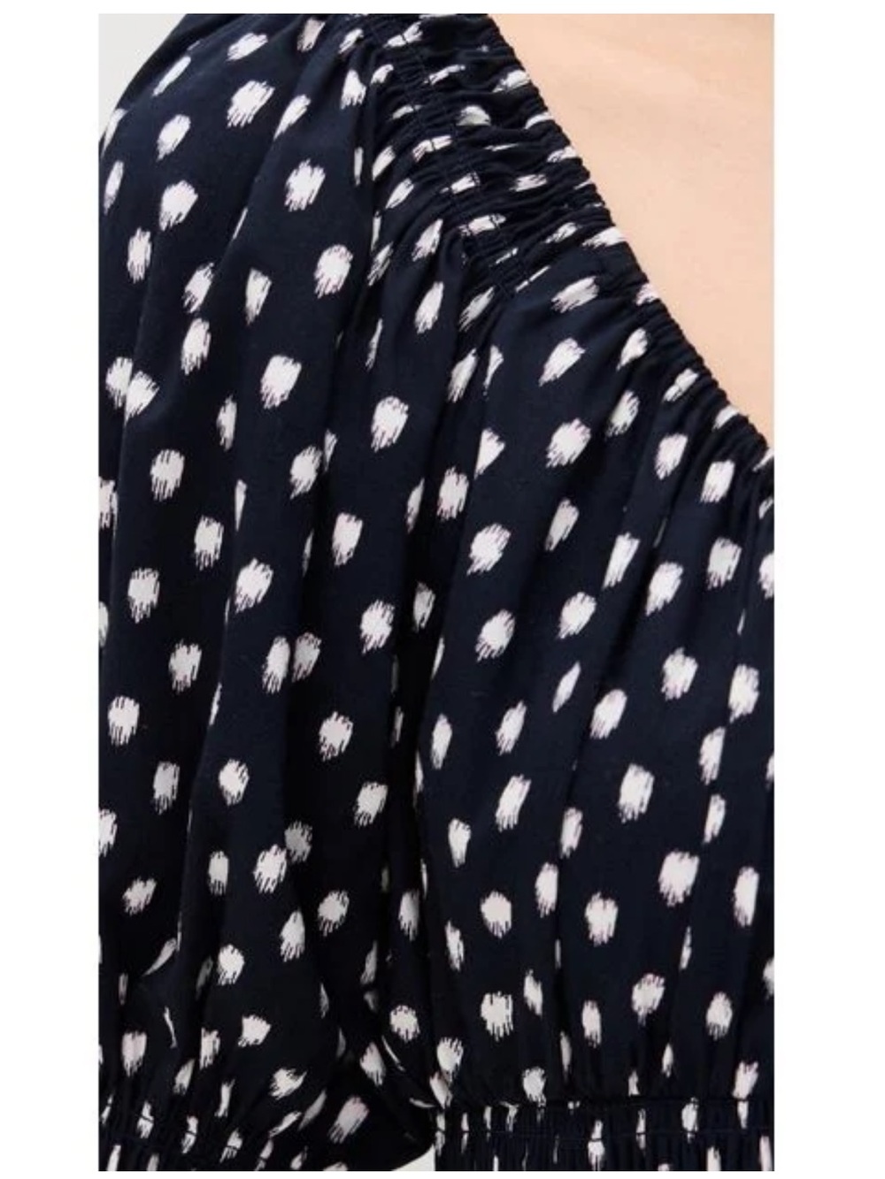 NWT Madewell Shibori Dot Smocked Waist Midi Dress - Picture 7 of 7